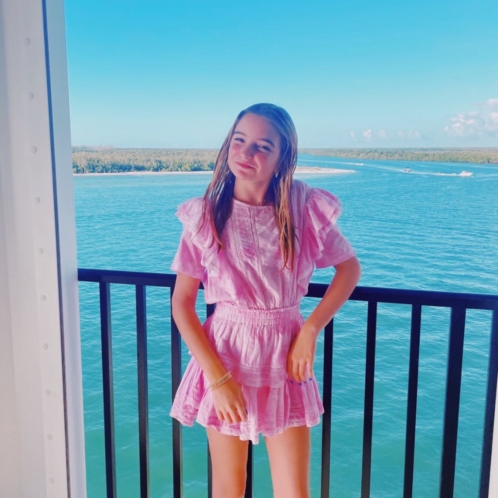 Love shack Fancy Pink Natasha Dress